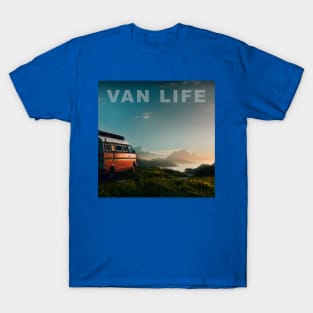 Van Life Camper RV Outdoors in Nature T-Shirt